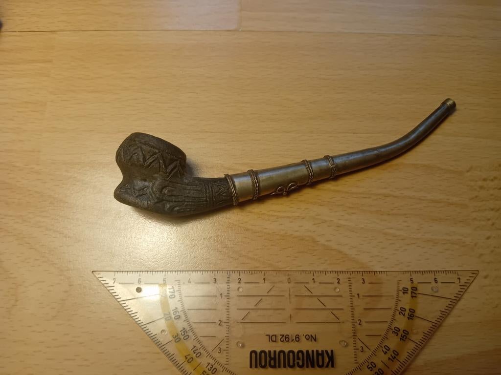 Pipe 2 pièces vintage, Enlèvement ou Envoi, Utilisé, Narguilé