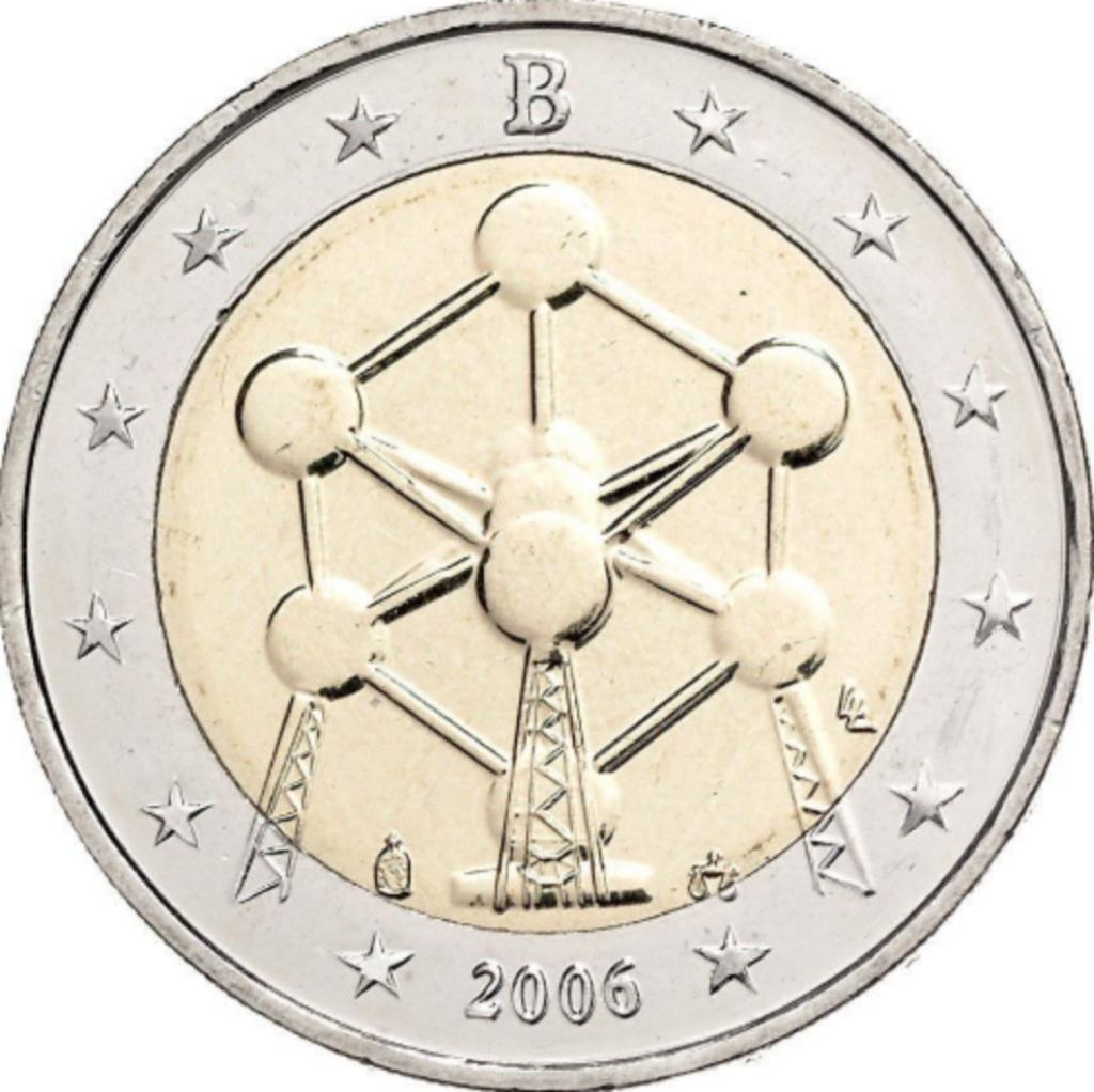 2 euros Belgique 2006 Réouverture de l'Atomium, Enlèvement ou Envoi, Belgique, 2 euros