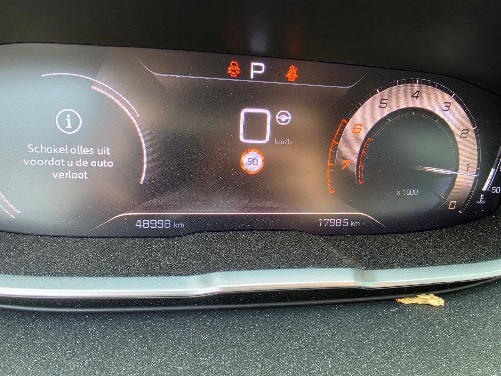 Peugeot 7 zit 5008, Auto's, Automaat, Stof, Zwart, Zwart