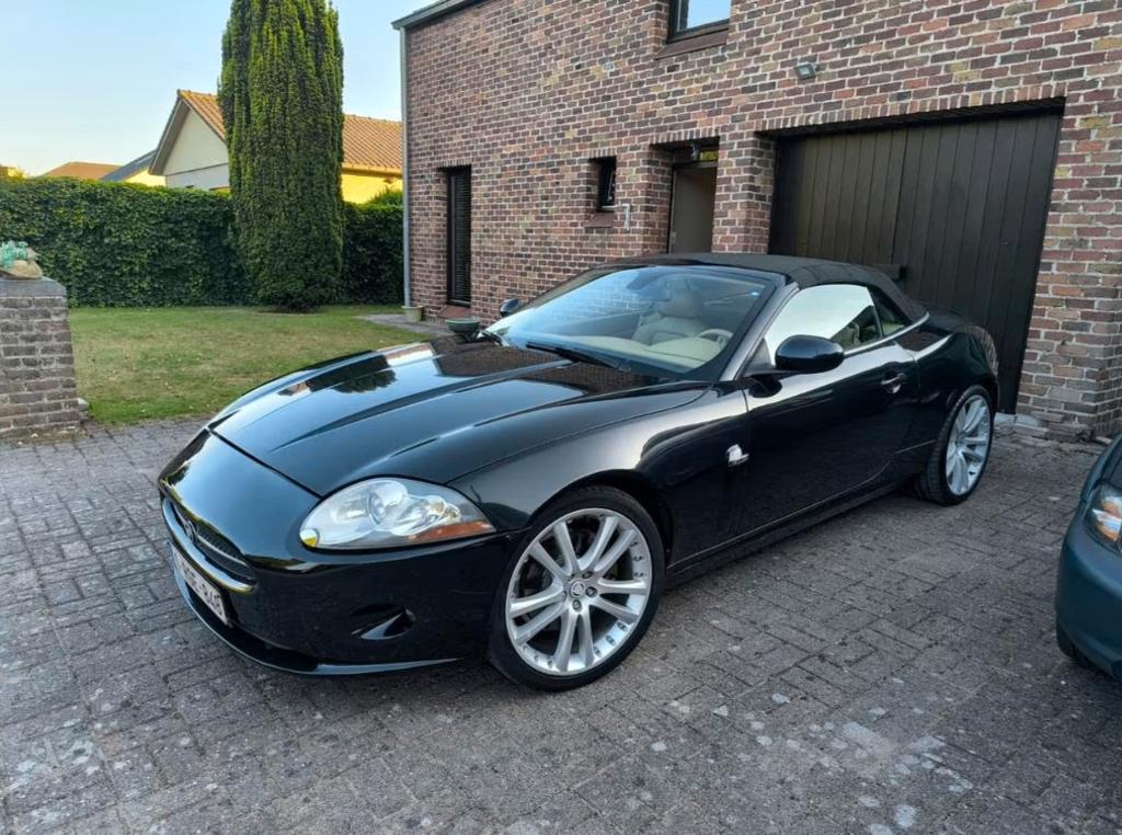 Prachtige Jaguar XK Cabrio 3.5 V8 (2008) in topstaat!, Auto's, Jaguar, 4 zetels, 3500 cc, Cabriolet, Zwart