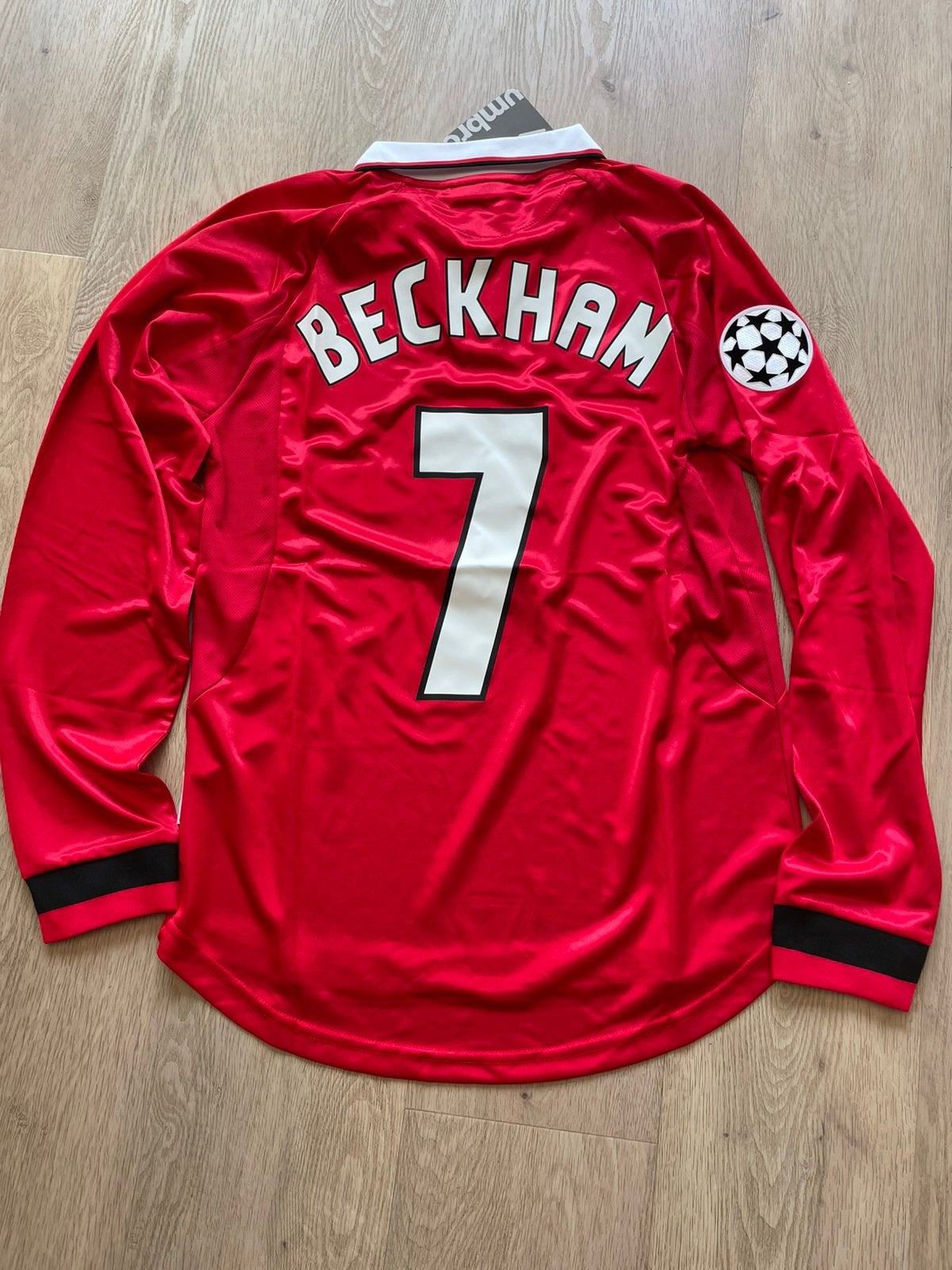 Shirt Manchester United CL Final 1999 Beckham replica, Enlèvement ou Envoi, Neuf, Maillot
