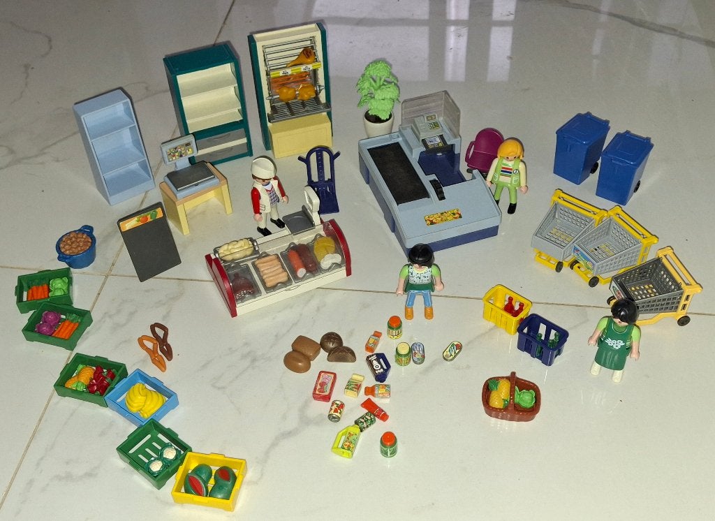 playmobil geobra le comptoir magasin SUPERMARCHE, Enlèvement ou Envoi, Comme neuf, Kit complet, City life