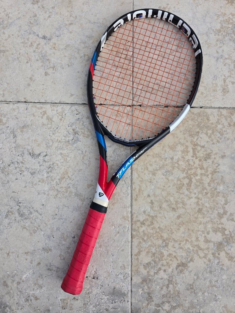 Tecnifibre T-Flash Power Stab 285g, Sport en Fitness, Tennis, Overige merken, Ophalen of Verzenden, Zo goed als nieuw, Racket