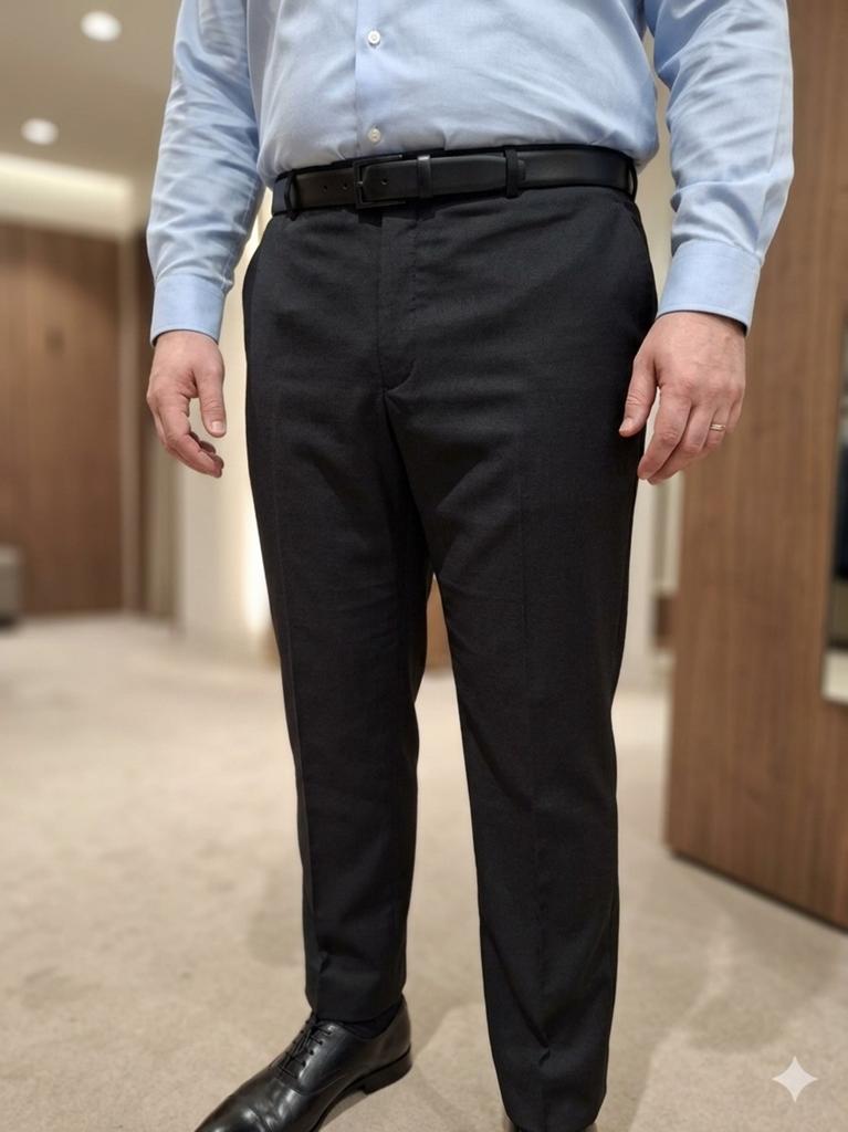 Pantalon de costume tommy hilfiger noir 100% laine grande 48, Zwart, Tommy Hilfiger, Overige maten, Ophalen of Verzenden
