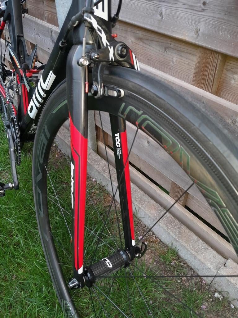 Racefiets BMC SLR01 met powermeter Maat 55, Fietsen en Brommers, Carbon, Zo goed als nieuw, Meer dan 20 versnellingen, 53 tot 57 cm