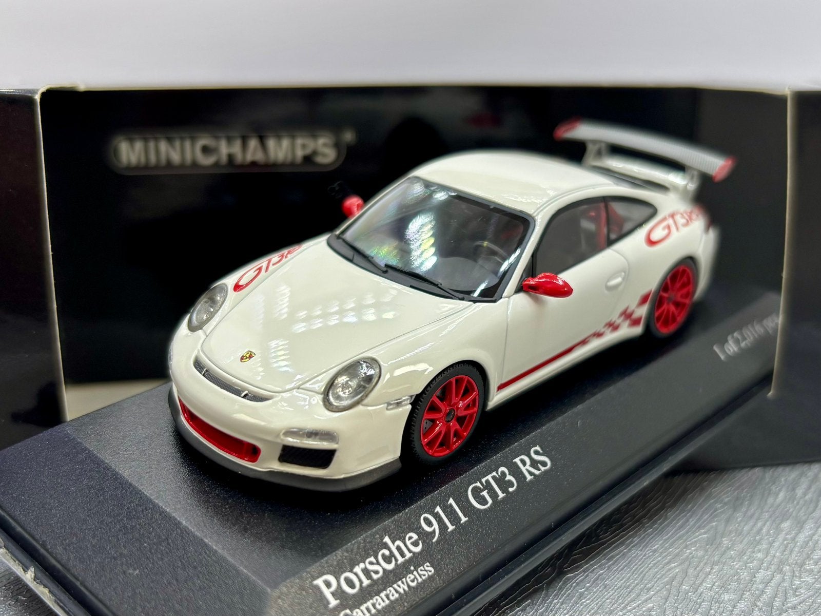 1:43 Porsche 911 GT3 RS (997 II ) 2010, Enlèvement ou Envoi, Comme neuf, MiniChamps