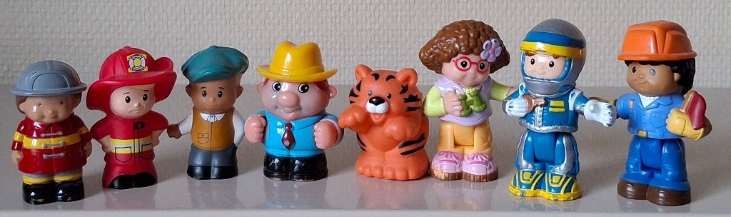 8 vintage popjes 'Little People' (Fisher Price), Ophalen of Verzenden