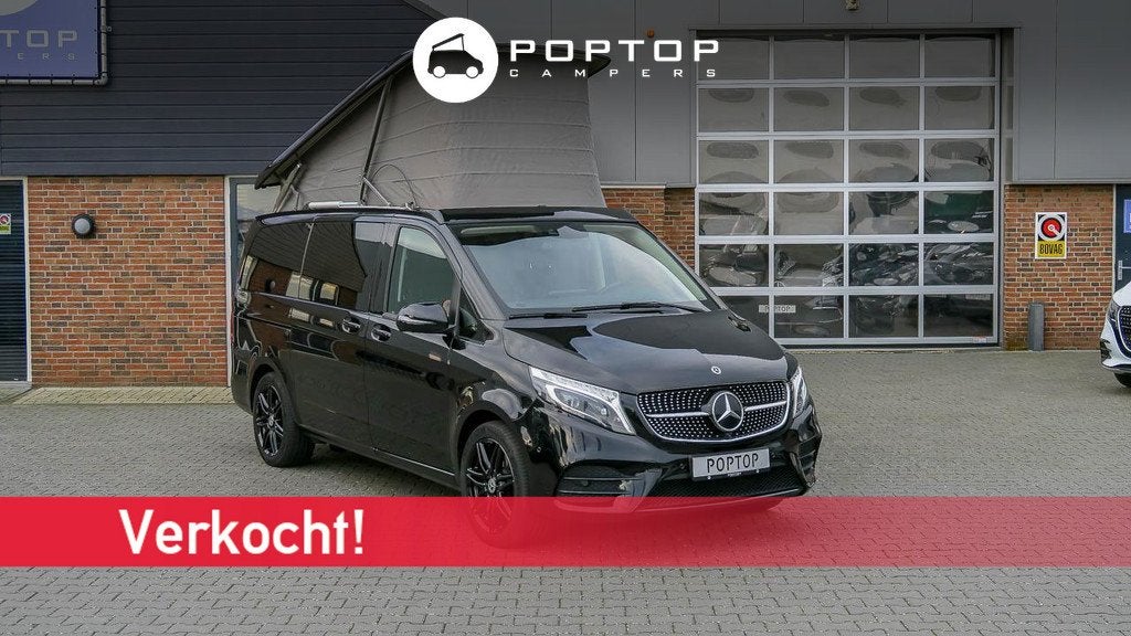 Mercedes-Benz V-Klasse V300 Marco Polo 4WD Mbux/Mbac Airmati, Caravans en Kamperen, Mobilhomes, Bedrijf, tot en met 4, Buscamper of Camperbus