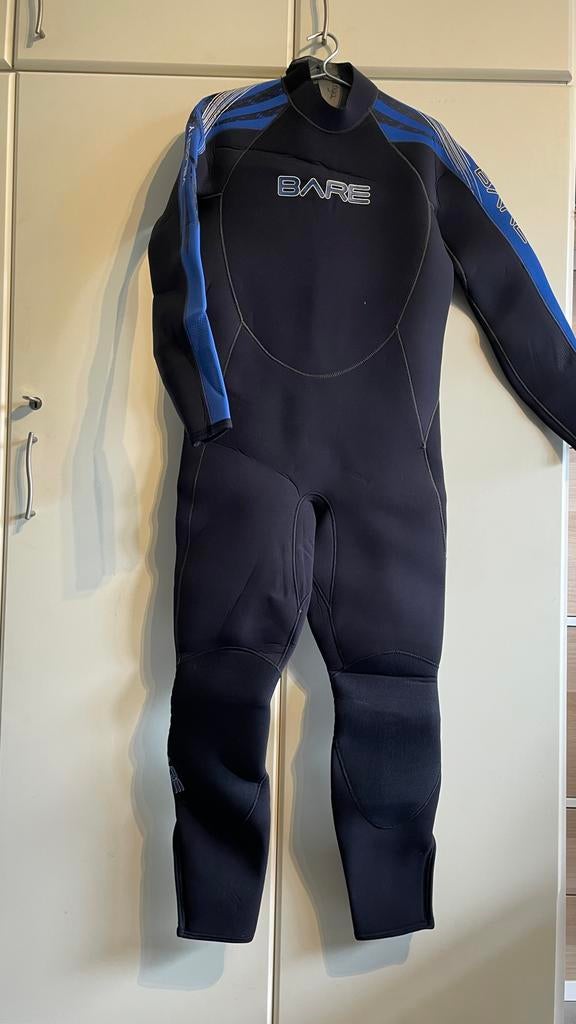 Duikpak heren Bare Velocity 5mm, large, Watersport en Boten, Duiken, Ophalen of Verzenden, Zo goed als nieuw, Duikpak
