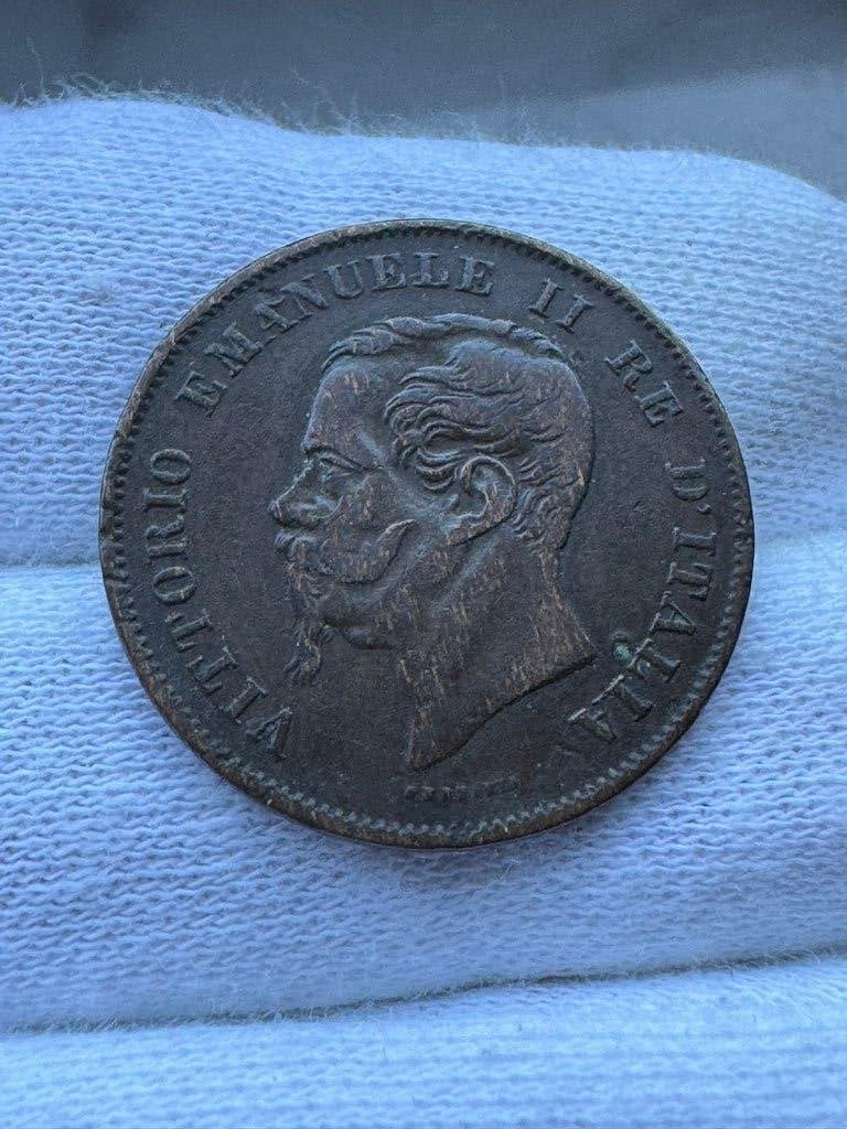 Italië - 5 centesimi 1861M, Ophalen of Verzenden, Italië, Losse munt