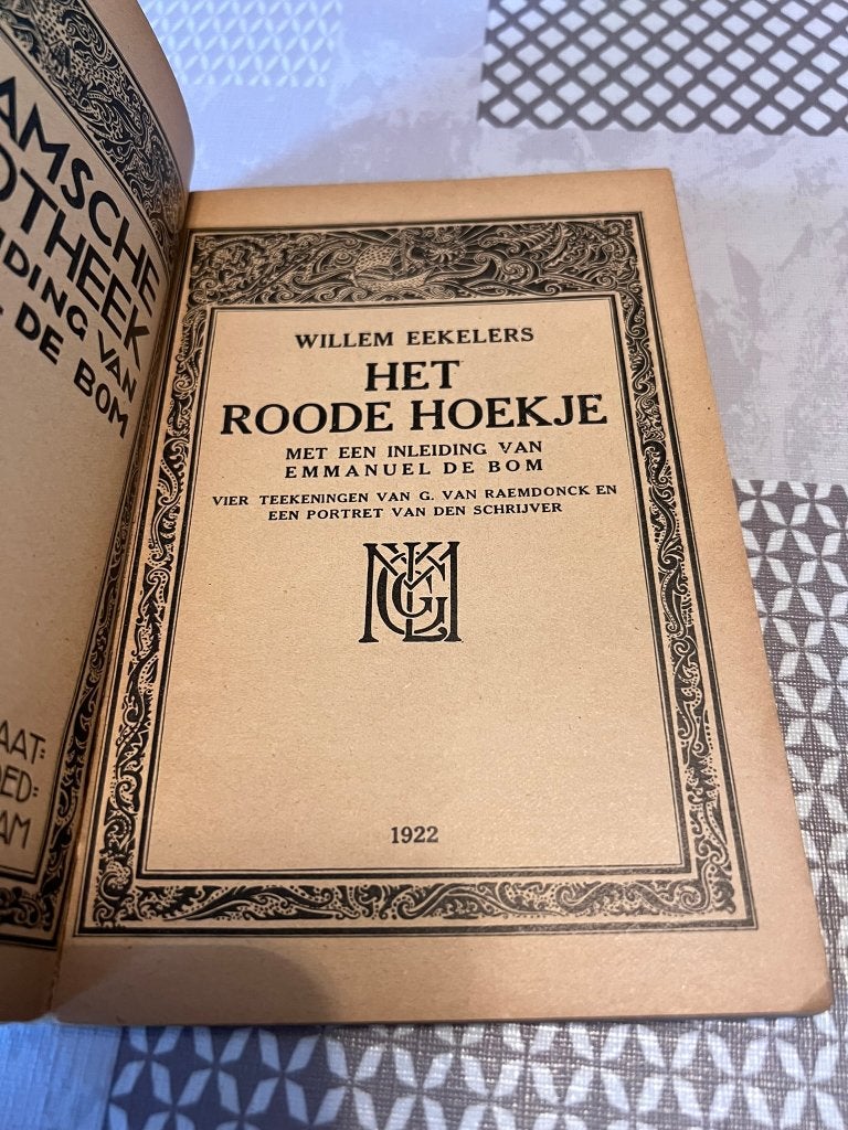 Het roode hoekje door Willem Eekelers *Rare*, Antiek en Kunst, Ophalen of Verzenden, Willem Eekelers