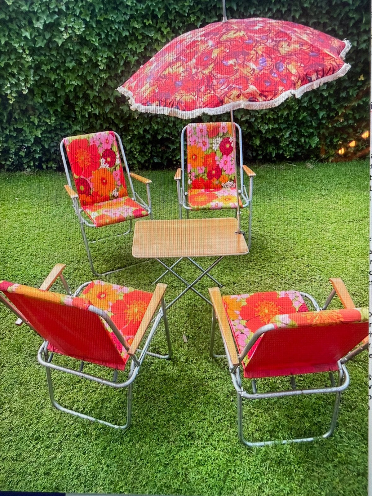 Strandstoel vintage strandstoel set, Caravans en Kamperen, Ophalen, Zo goed als nieuw