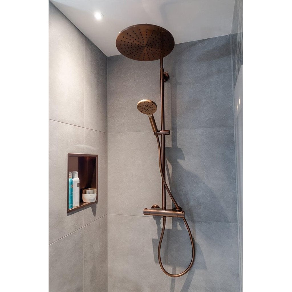 Te koop: 2 x nieuwe Brauer Gunmetal Edition inbouwnis 30x30, Doe-het-zelf en Bouw, Ophalen of Verzenden, Nieuw, Chroom, Douche