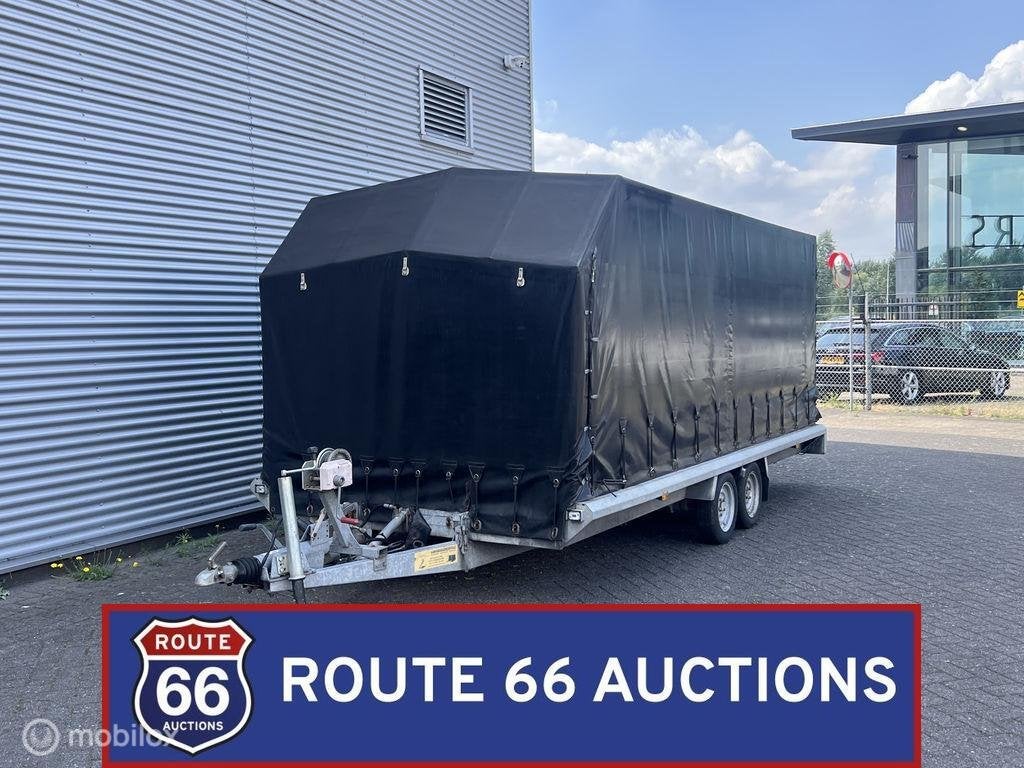 Hapert H 3000 platform trailer | 2006 | Route 66 Auctions, Auto's, Overige Auto's, Gebruikt, Zwart, Bedrijf, Handgeschakeld