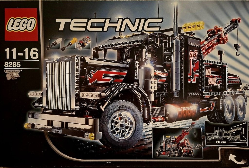 Lego Technic 8285 Zwarte Sleeptruck, Lego, Ensemble complet, Comme neuf, Enlèvement