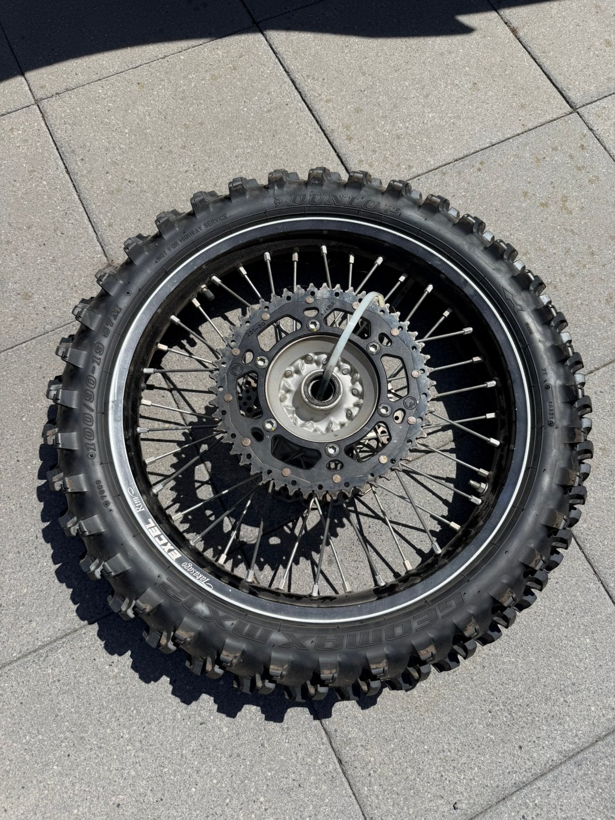 Achterwiel Fantic XXF250, Enlèvement