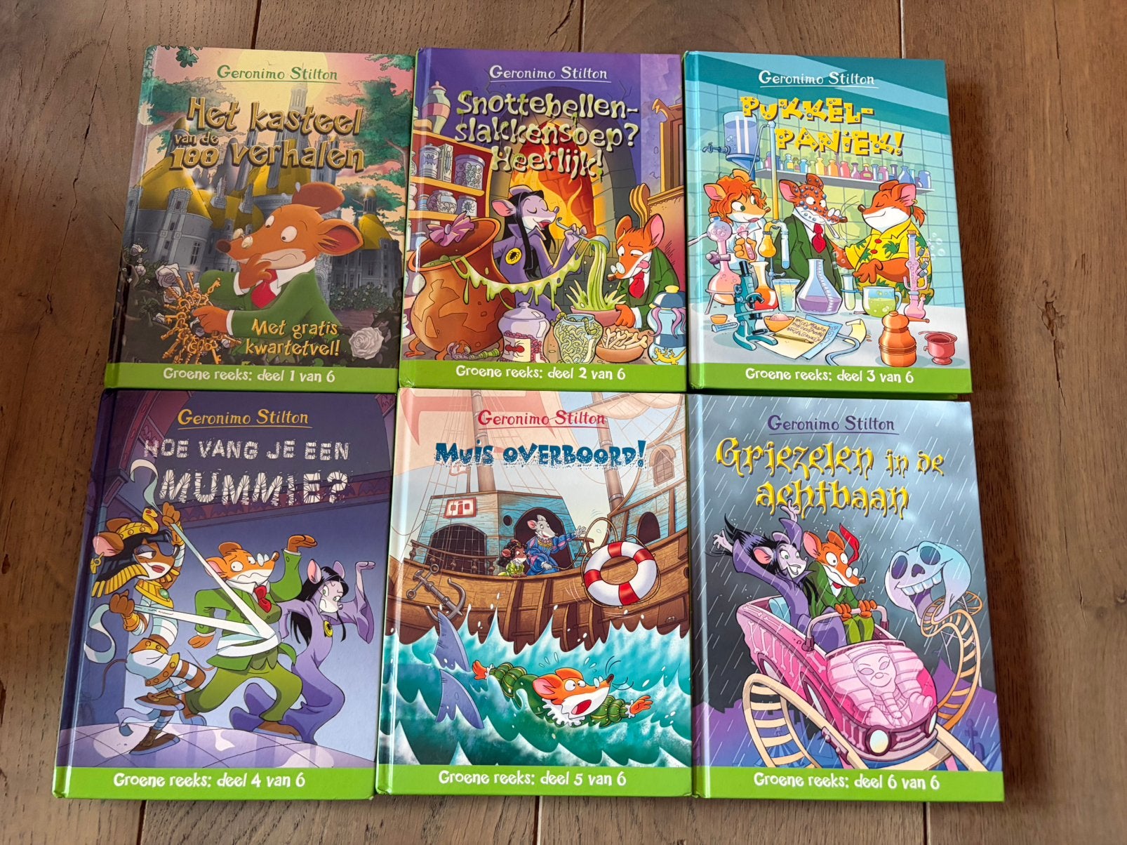 Geronimo Stilton - Groene Reeks - 6 stuks, Enlèvement ou Envoi, Comme neuf, Fiction général