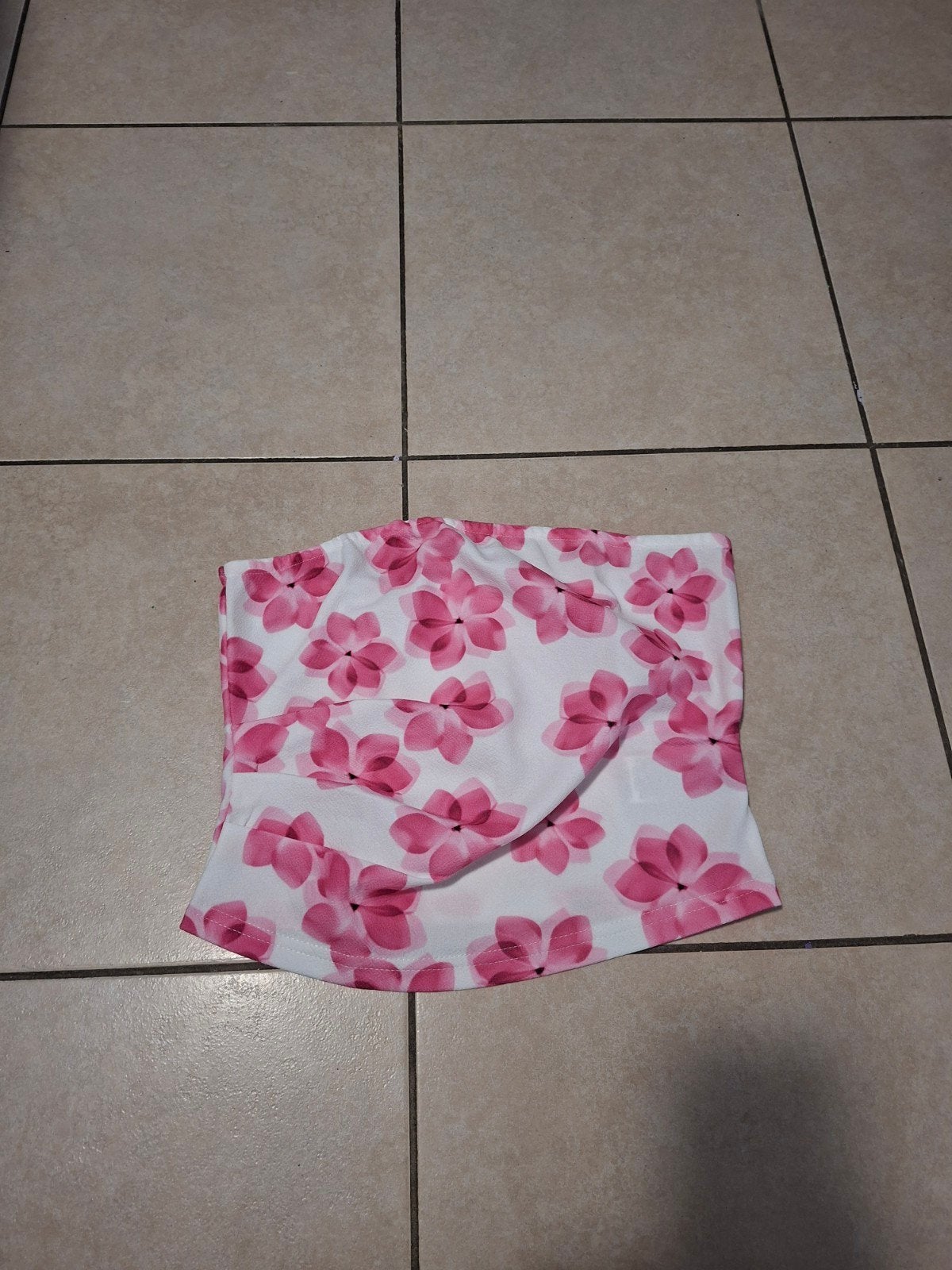 Top bandeau à imprimé fleur,Shein, Kleding | Dames, Topjes, Ophalen, Zo goed als nieuw, SHEIN, Roze