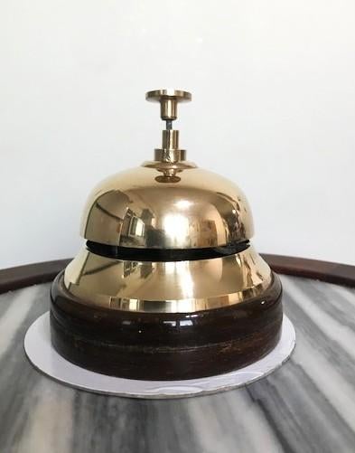 Hotel Bel Antiek Receptie messing ✨🎵🔊🤗💑💎⚡👌, Antiek en Kunst, Curiosa en Brocante, Ophalen of Verzenden