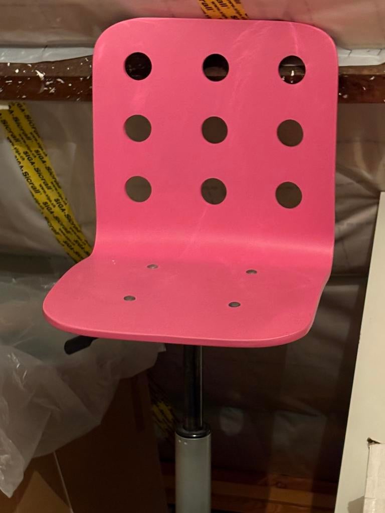 Roze bureaustoel, Huis en Inrichting, Ophalen, Zo goed als nieuw, Roze, Bureaustoel