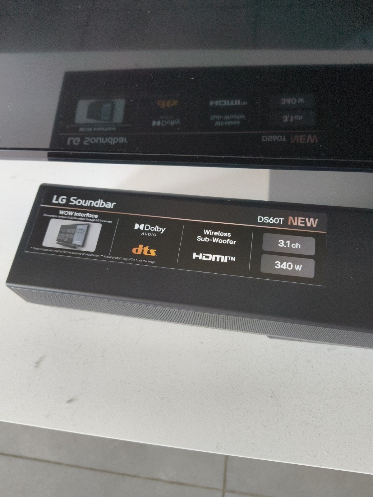 LG Soundbar 3.1 + Subwoofer (DS60T), Ophalen, Bluetooth, Zo goed als nieuw