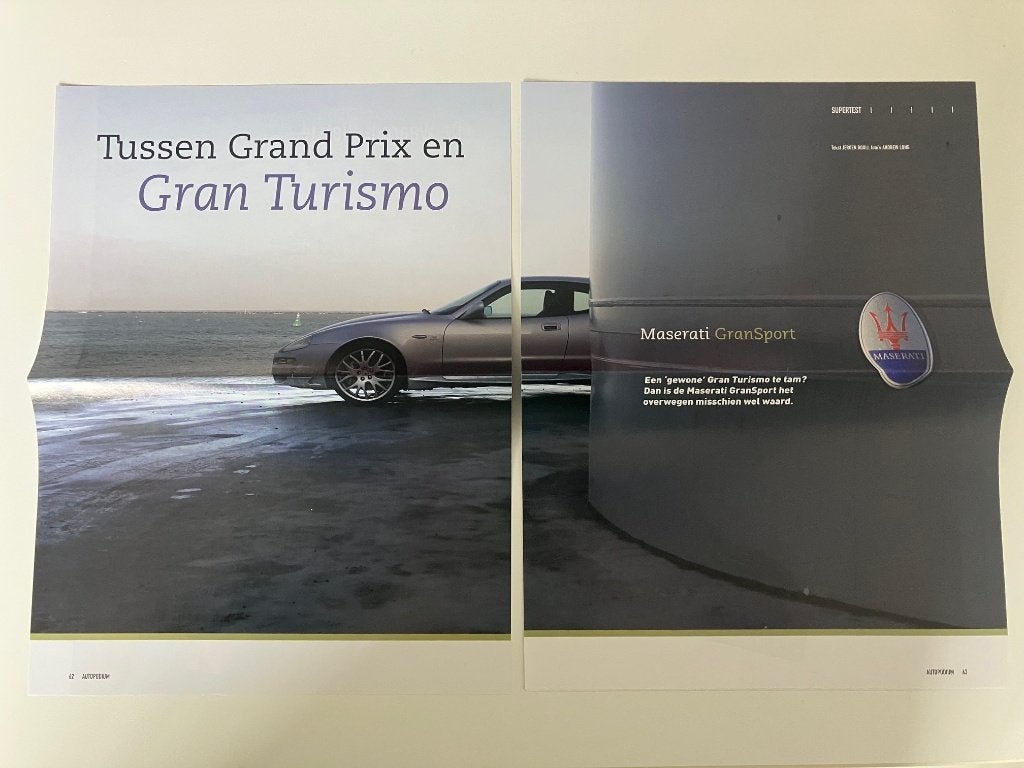 Artikel Maserati GranSport, Boeken, Auto's | Folders en Tijdschriften, Ophalen of Verzenden, Zo goed als nieuw, Overige merken