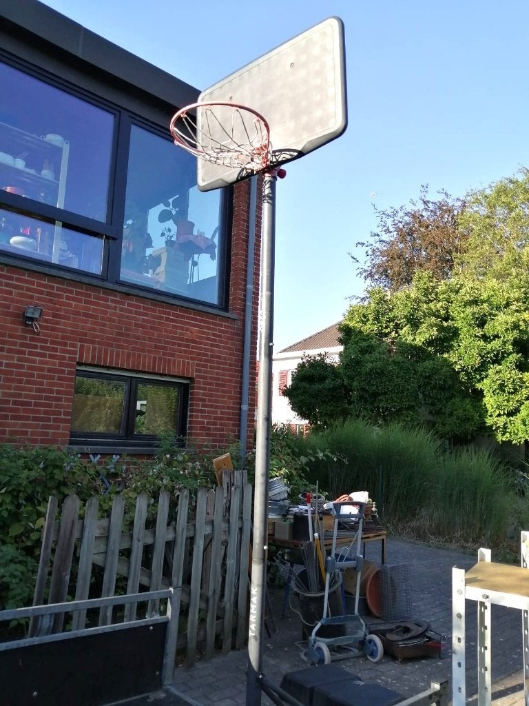 panier de basket, Ophalen, Gebruikt