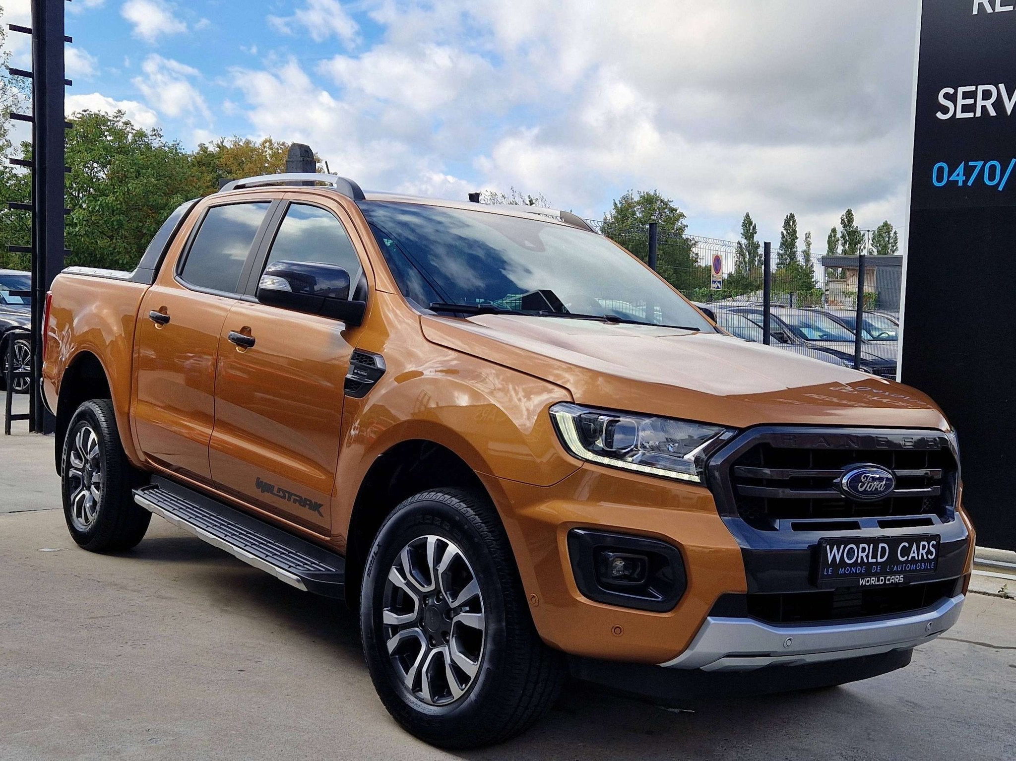 Ford Ranger 2.0 BiT EcoBlue Wildtrak - TVAC / BTWin - BOITE, Auto's, Automaat, 4 deurs, 3270 kg, Gebruikt