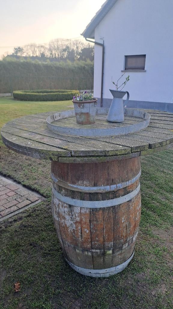 Wijn vat / wijnvat / statafel / staantafel, Huis en Inrichting, Tafels | Statafels, Ophalen, Gebruikt