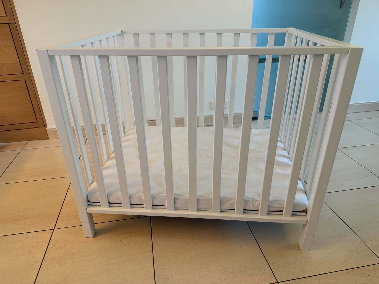 QUAX park wit, Kinderen en Baby's, Ophalen, Gebruikt, Rechthoekig, In hoogte verstelbaar