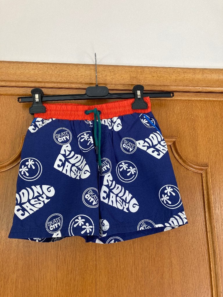 Donkerblauwe zwemshort, CKS, maat 140, 10 jaar, Cks, Sport- of Zwemkleding, Ophalen of Verzenden, Zo goed als nieuw