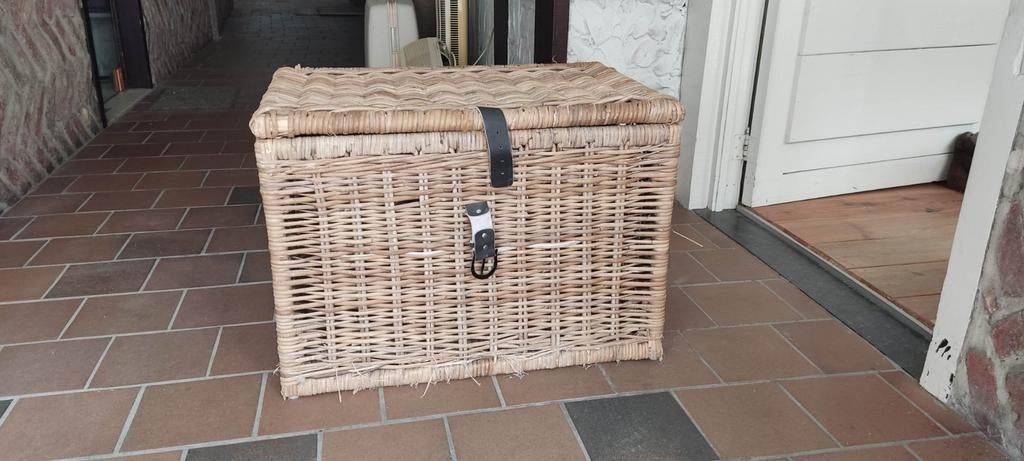 Rieten kist, Ophalen, Gebruikt