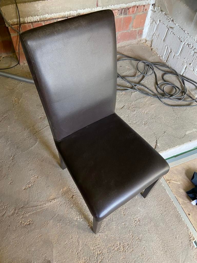 6 stoelen, Ophalen, Gebruikt, Bruin