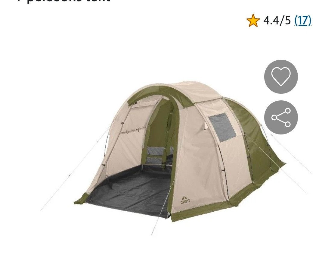 rockwell tent crevit 4 personen, Ophalen