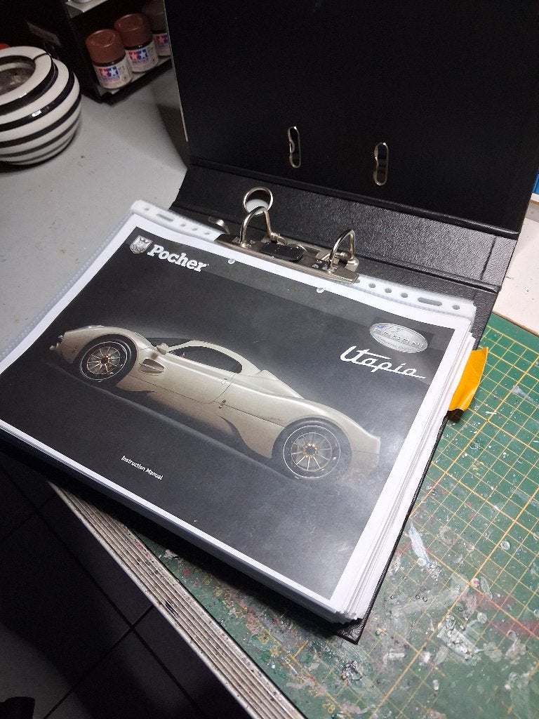 Pocher Pagani bouwbeschrijving, Hobby & Loisirs créatifs, Modélisme | Voitures & Véhicules, Enlèvement, Comme neuf, Voiture, Autres marques