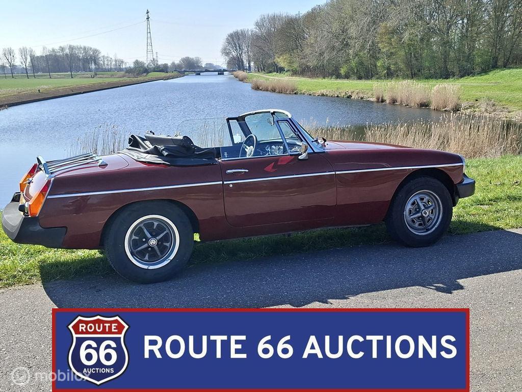MG MGB cabriolet | 1978 | Route 66 Auctions, Zwart, Bedrijf, Handgeschakeld, Overige carrosserie