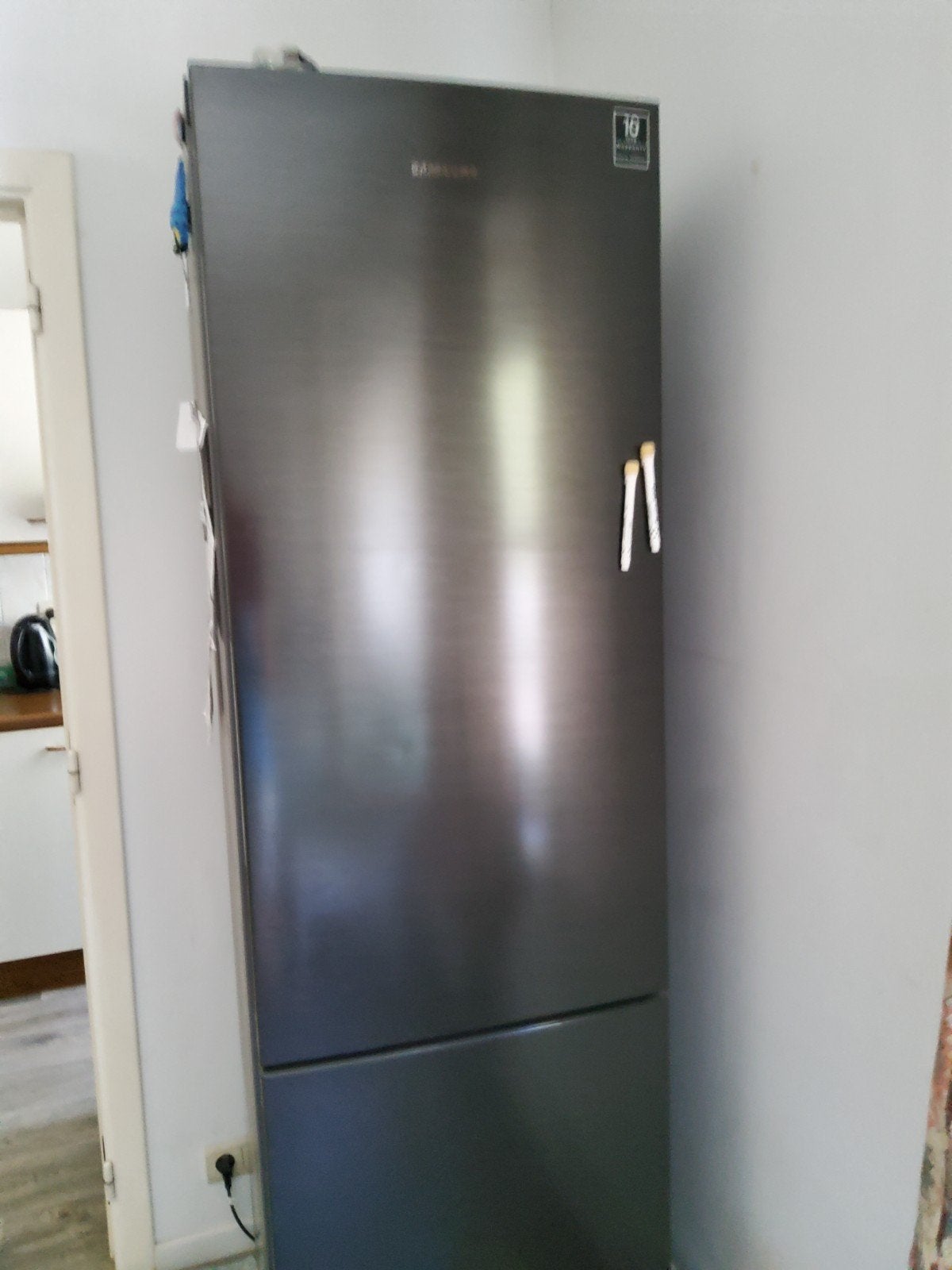 samsung frigo met diepvries, Ophalen, Met aparte vriezer, Zo goed als nieuw, 140 tot 160 cm