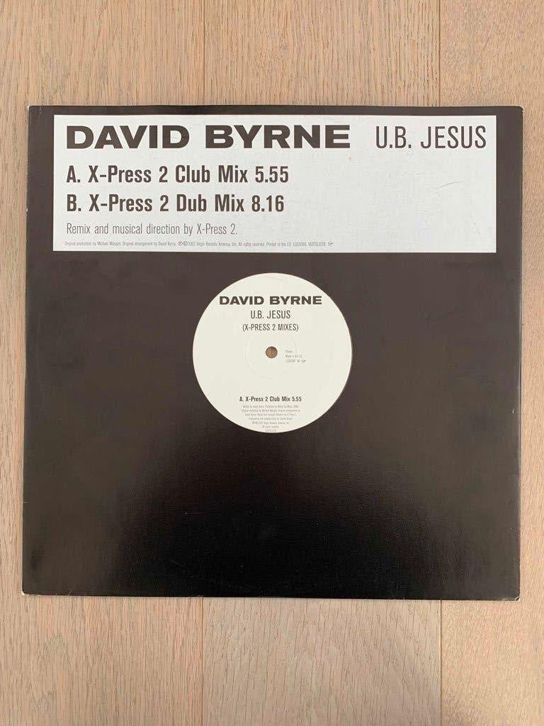 DAVID BYRNE - U.B. Jesus 12" MIX * Talking Heads * EXCELLENT, CD & DVD, Vinyles | Pop, 12 pouces, Enlèvement ou Envoi, Pop, Housse de protection extérieure