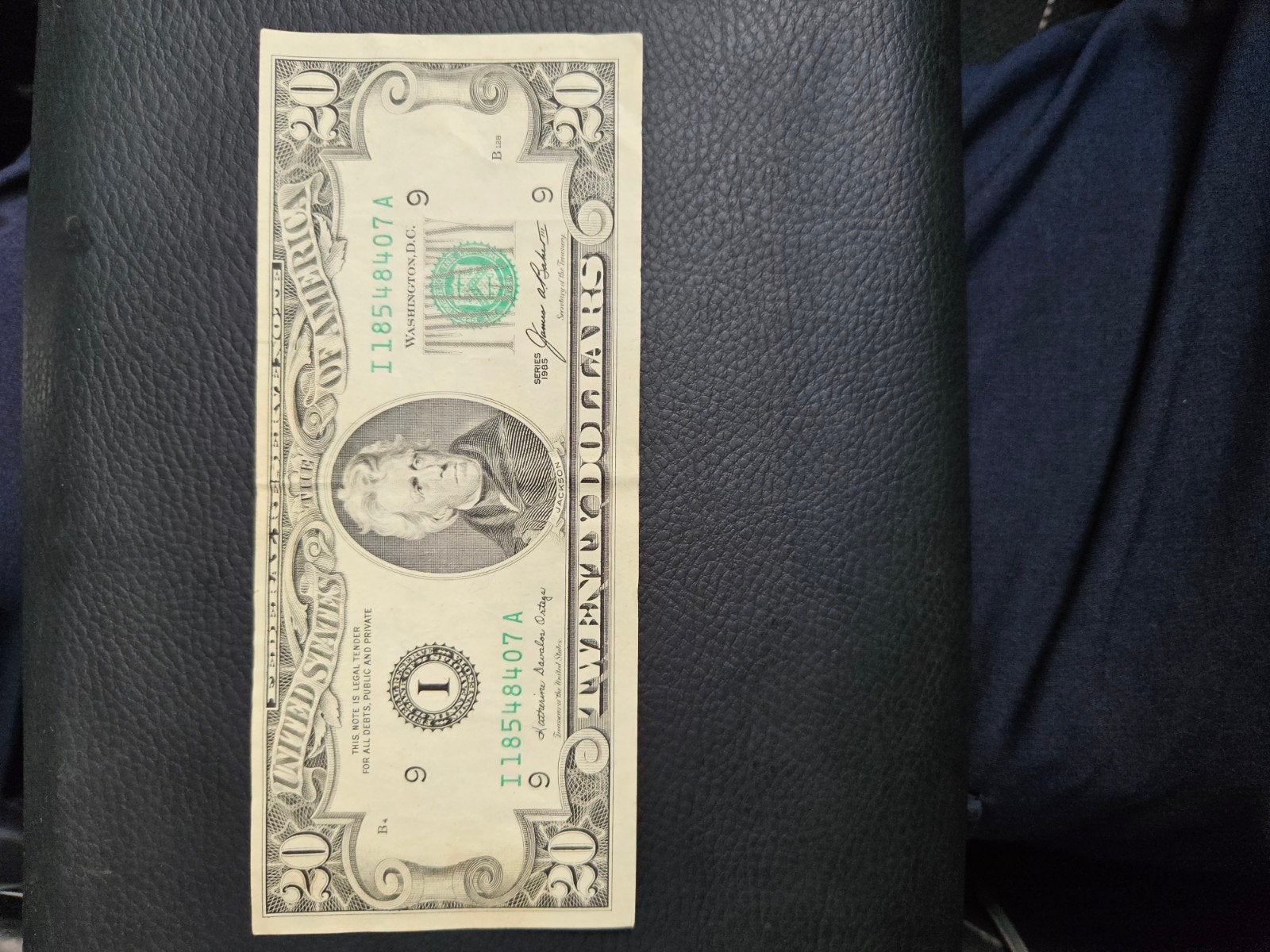 20 dollars USA 1985 jaar oude versie, Ophalen of Verzenden, Overige landen, Los biljet