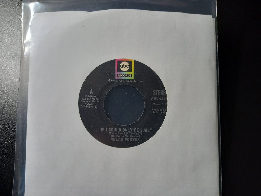 Nolan Porter - If I Could Only Be Sure "Popcorn, N. Soul ", 7 inch, Comme neuf, Housse de protection extérieure, Autres types