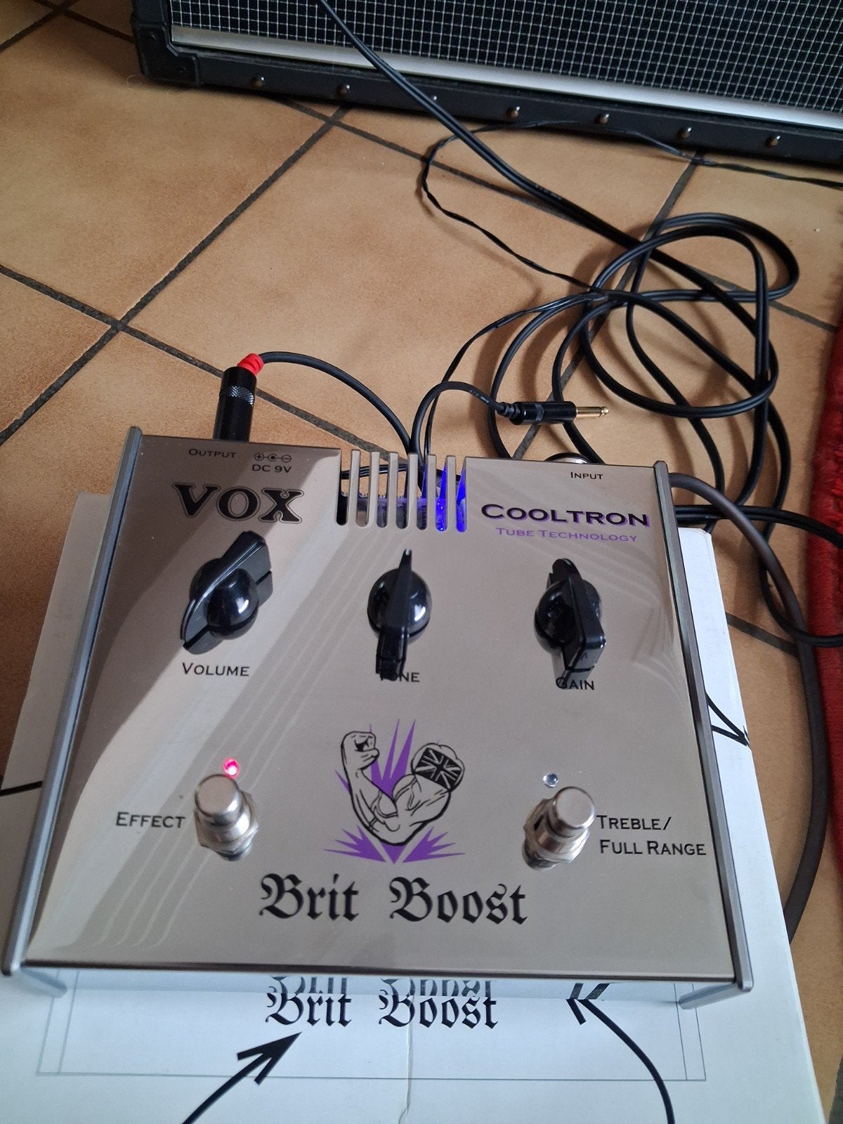 Vox brit boost, Ophalen of Verzenden, Gebruikt, Distortion, Overdrive of Fuzz