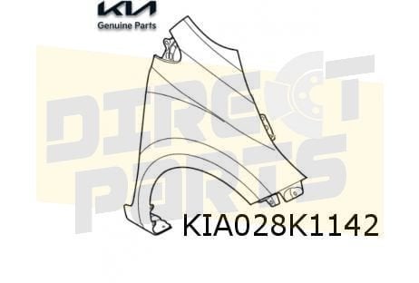 Kia Picanto (GT-line) voorscherm Rechts (met knipperlichtgat, Kia, -, Verzenden, -