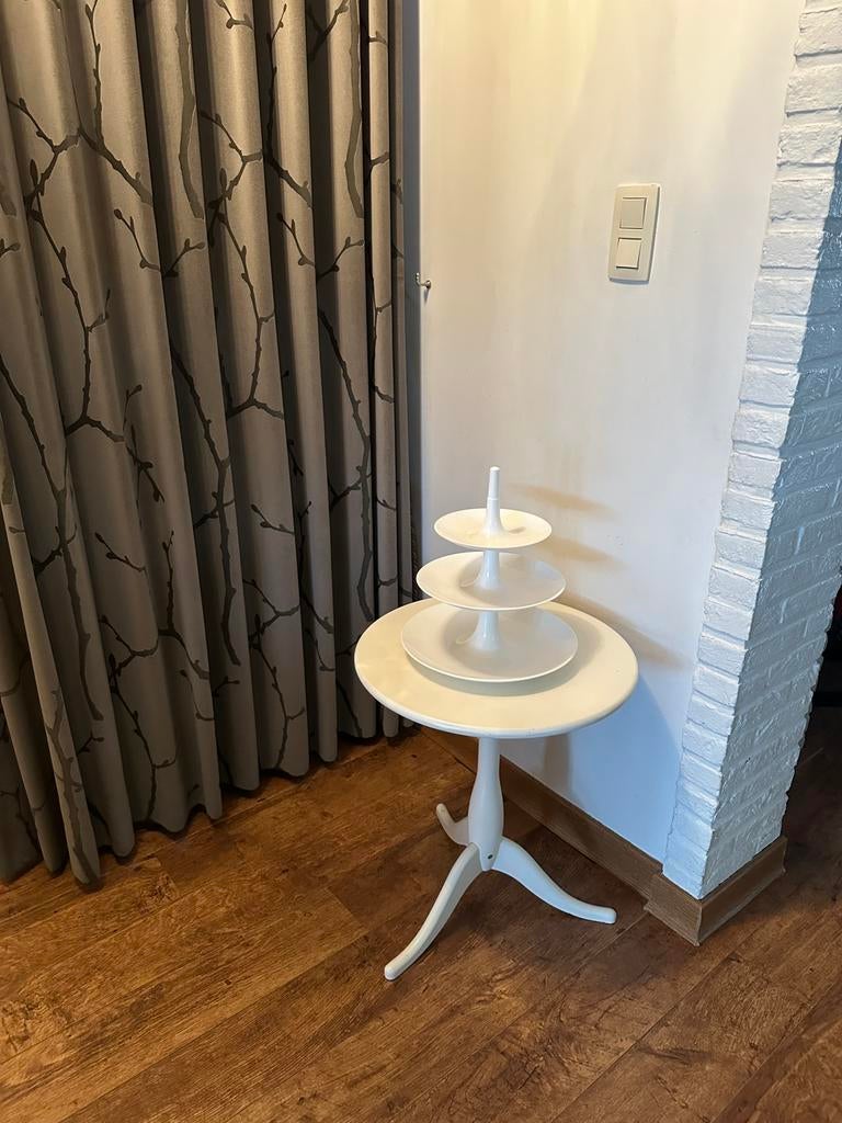 Etagere Koziol Babell wit diameter 31 cm hoogte 34 cm, Huis en Inrichting, Ophalen of Verzenden, Zo goed als nieuw