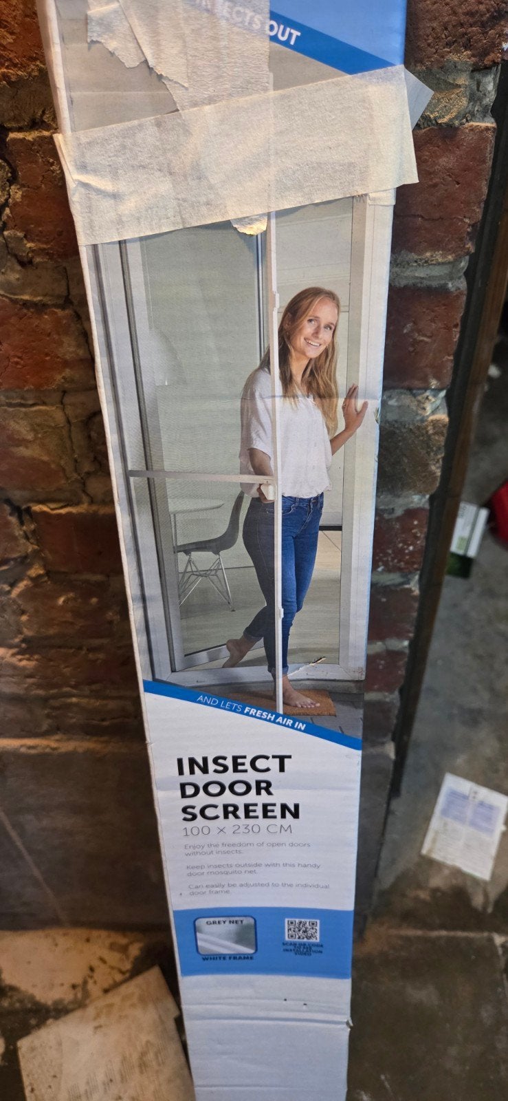 Nieuw muskietennetframe, Ophalen