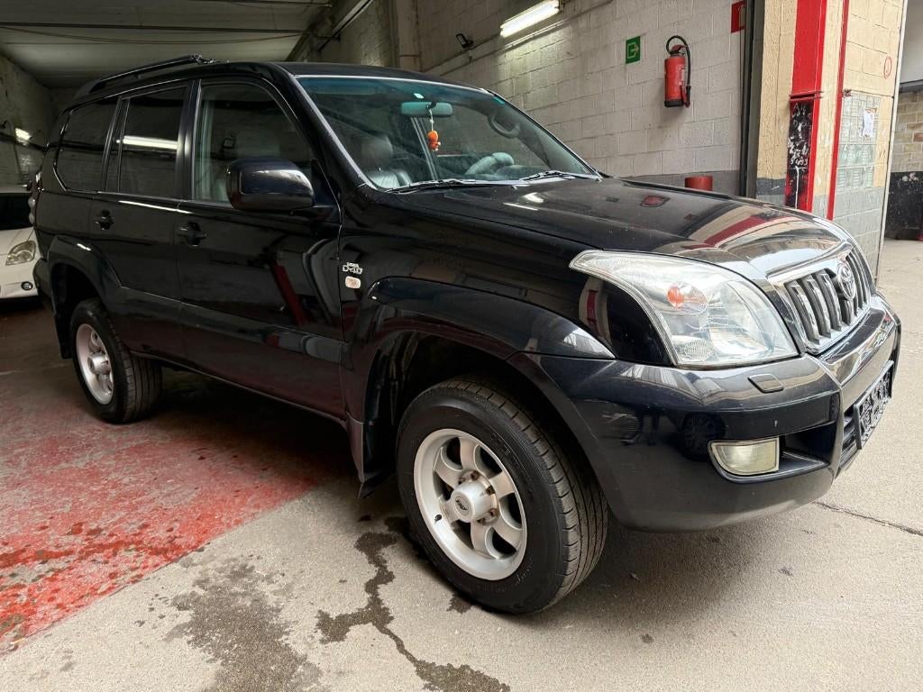 toyota land cruiser, 4 cilinders, Zwart, Leder, Diesel