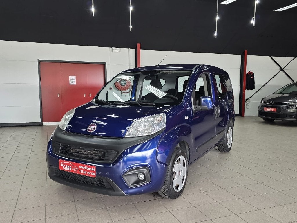 Qubo 1.3 Multijet Lounge**AIRCO**CRUISE-CONTROLE**, Auto's, Fiat, Voorwielaandrijving, Stof, Euro 6, Blauw