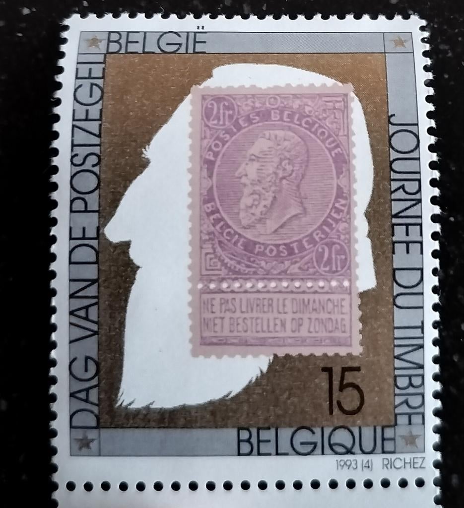 Timbre de Belgique non estampillé, Enlèvement ou Envoi