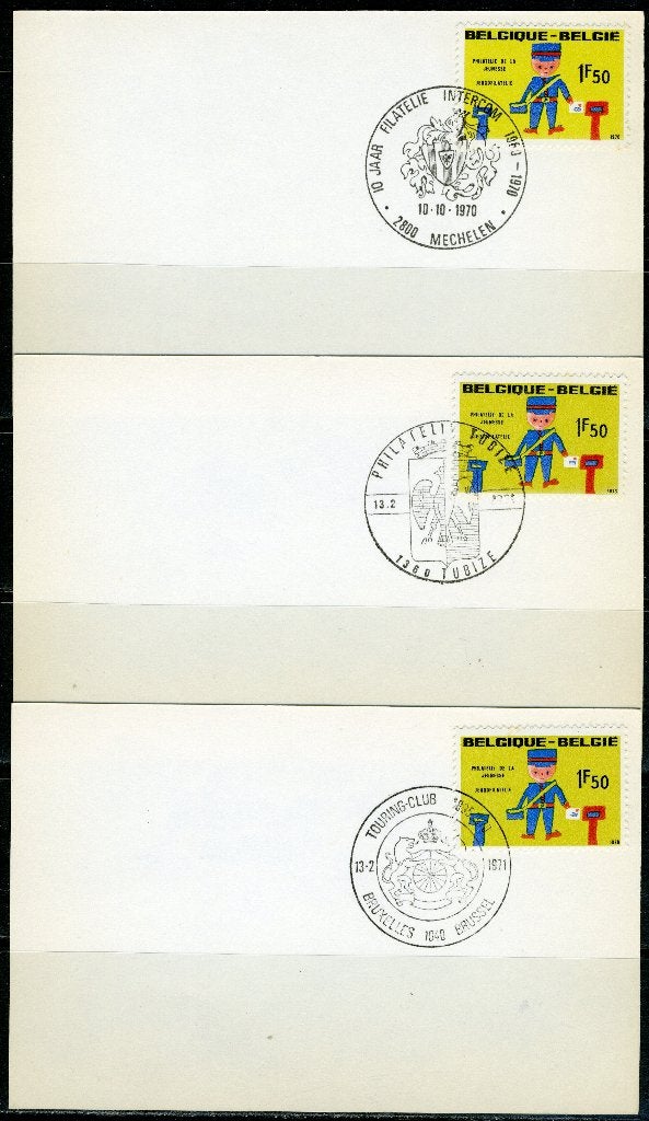 (B) 1528 Jeugdfilatelie 1970 - Verschillende afstempelingen, Postzegels en Munten, Verzenden, Gestempeld, Gestempeld