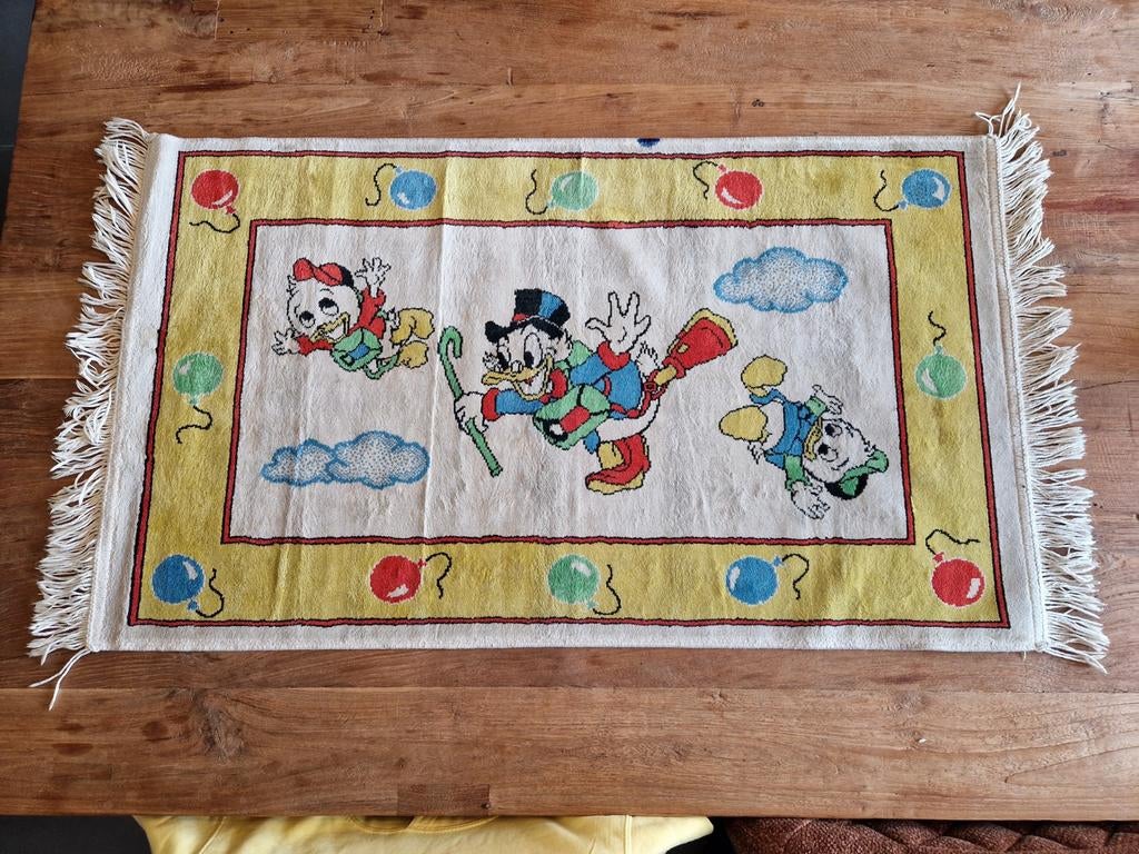 Vintage tapijt Duck Tales Walt Disney Company, Antiek en Kunst, Ophalen of Verzenden