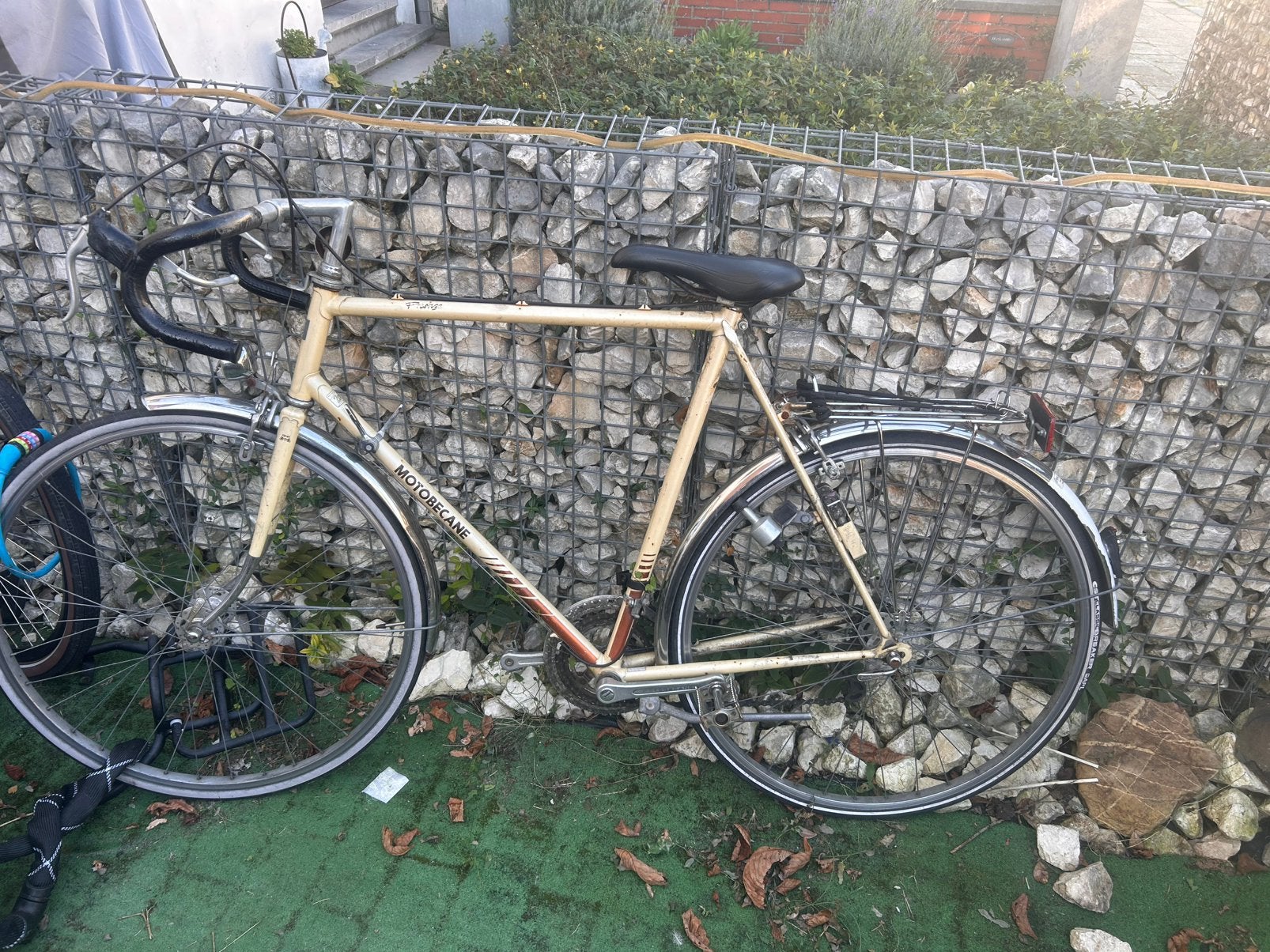Retro koersfiets motobecane, Fietsen en Brommers, Ophalen, Gebruikt, Velgrem, Overige merken